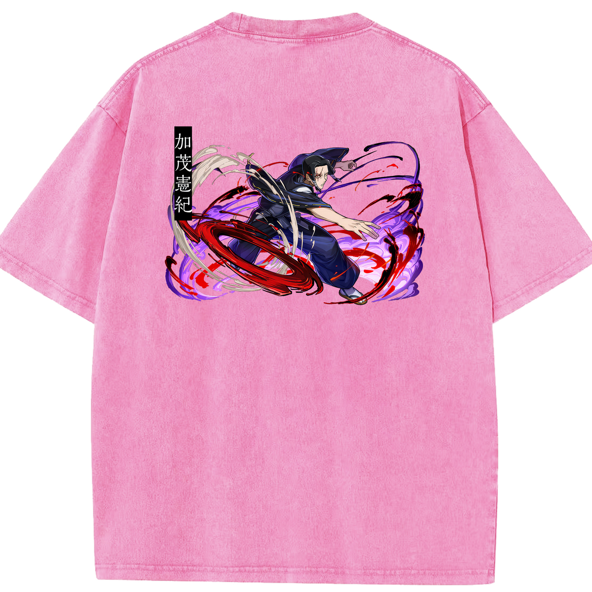 （画像用） 呪術廻戦 Jujutsu Kaisen 綿100% ヴィンテージ風 半袖Tシャツ（背面プリント）
